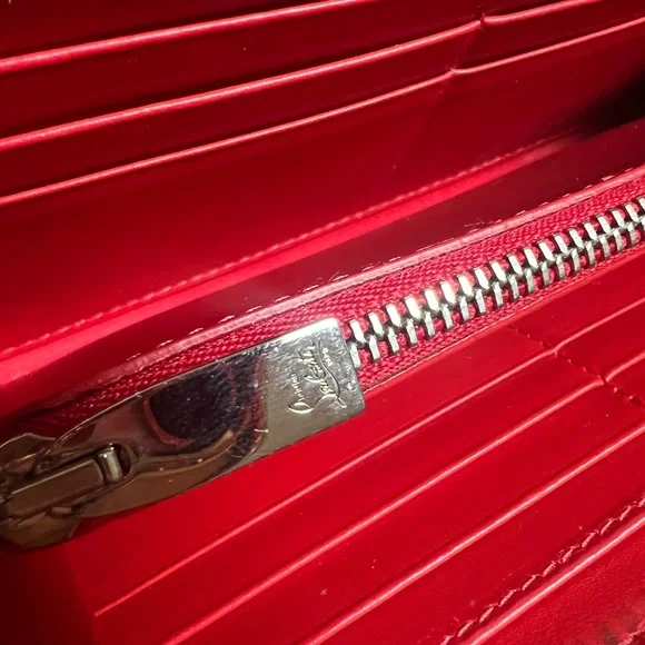 Rare Christian Louboutin silver studded wallet - Picture 6 of 7